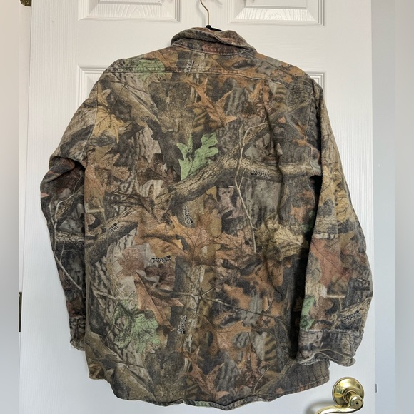 Men’s Vintage Flannel Camo Button Up Shirt - Picture 4 of 4